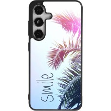 Samsung Galaxy S24 Case Hülle - Silikon schwarz Smile 05