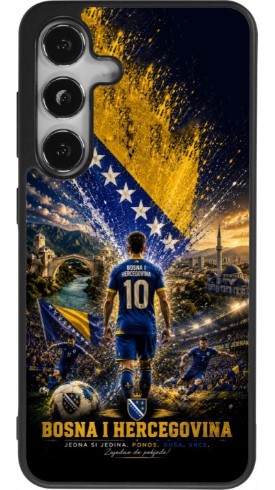 Samsung Galaxy S24 Case Hülle - Silikon schwarz Fussball Bosnien und Herzegowina splash 2026