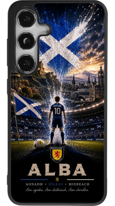Samsung Galaxy S24 Case Hülle - Silikon schwarz Fussball Schottland splash 2026