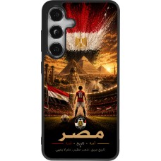 Samsung Galaxy S24 Case Hülle - Silikon schwarz Fussball Ägypten splash 2026