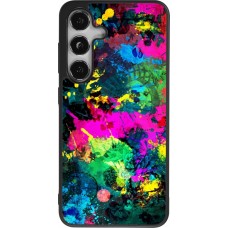 Samsung Galaxy S24 Case Hülle - Silikon schwarz Splash paint