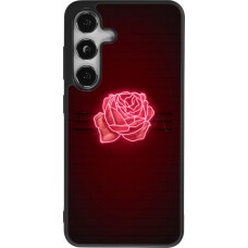 Samsung Galaxy S24 Case Hülle - Silikon schwarz Spring 23 neon rose