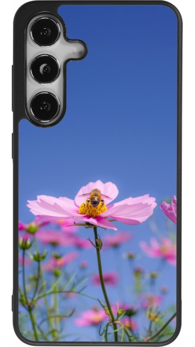 Samsung Galaxy S24 Case Hülle - Silikon schwarz Bee on a flower 2026