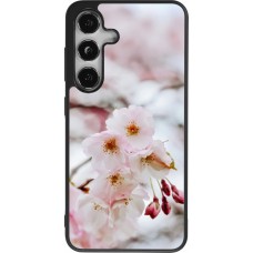 Samsung Galaxy S24 Case Hülle - Silikon schwarz Cherry tree 2026