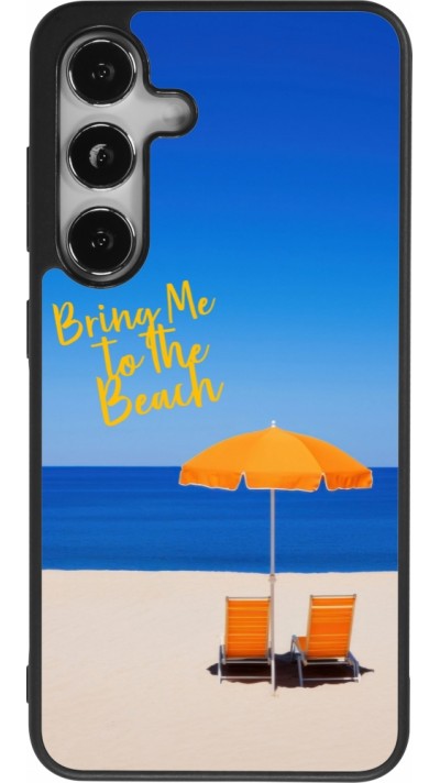 Samsung Galaxy S24 Case Hülle - Silikon schwarz Summer 2025 Bring me to the beach