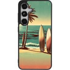 Samsung Galaxy S24 Case Hülle - Silikon schwarz Surf Paradise