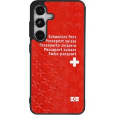 Samsung Galaxy S24 Case Hülle - Silikon schwarz Swiss Passport
