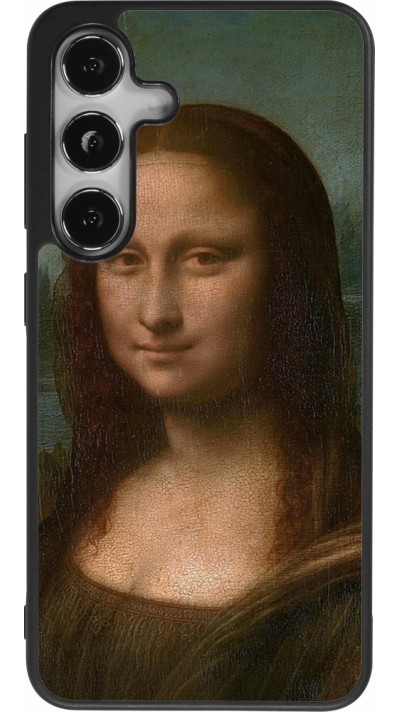 Samsung Galaxy S24 Case Hülle - Silikon schwarz Kunstbild - Mona Lisa - Leonardo de Vinci
