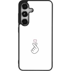 Samsung Galaxy S24 Case Hülle - Silikon schwarz Valentine 2024 heat by Millennials