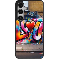 Samsung Galaxy S24 Case Hülle - Silikon schwarz Valentin 2025 Liebe U Tag