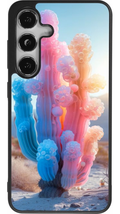 Coque Samsung Galaxy S24 - Silicone rigide noir Artificial vegetation 2025