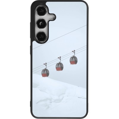 Samsung Galaxy S24 Case Hülle - Silikon schwarz Winter 22 ski lift