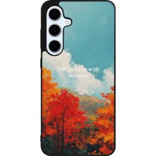 Samsung Galaxy S24 FE Case Hülle - Silikon schwarz Autumn 25 Fall in love