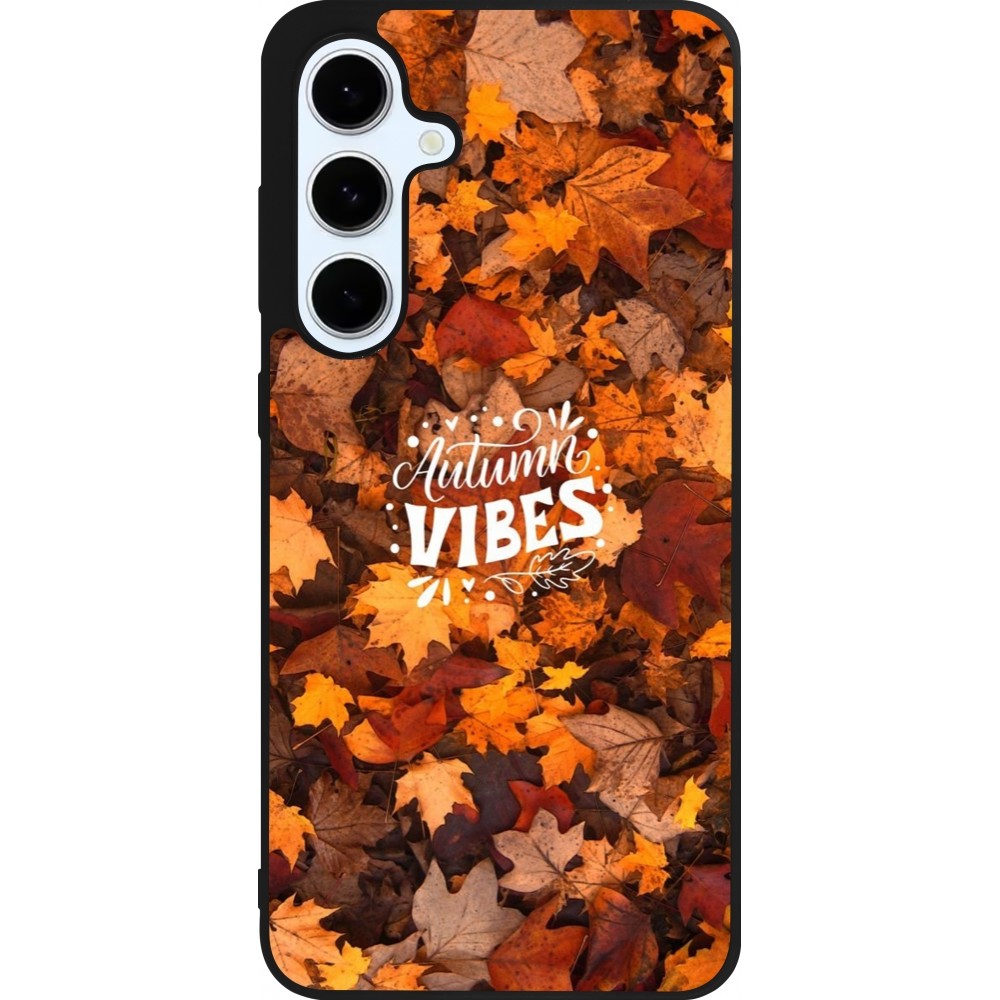 Samsung Galaxy S24 FE Case Hülle - Silikon schwarz Autumn 25 Autumn vibes