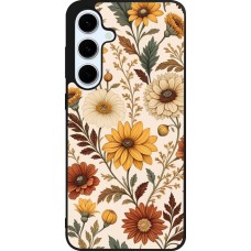 Samsung Galaxy S24 FE Case Hülle - Silikon schwarz Autumn 25 Flower pattern