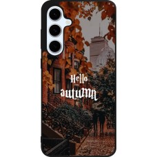 Samsung Galaxy S24 FE Case Hülle - Silikon schwarz Autumn 25 Hello autumn