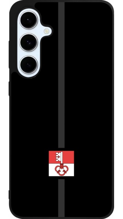 Coque Samsung Galaxy S24 FE - Silicone rigide noir Canton OW noir