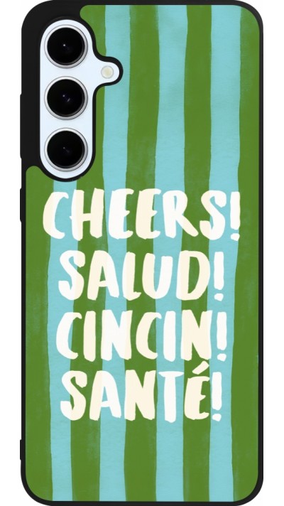 Samsung Galaxy S24 FE Case Hülle - Silikon schwarz Cheers 2026
