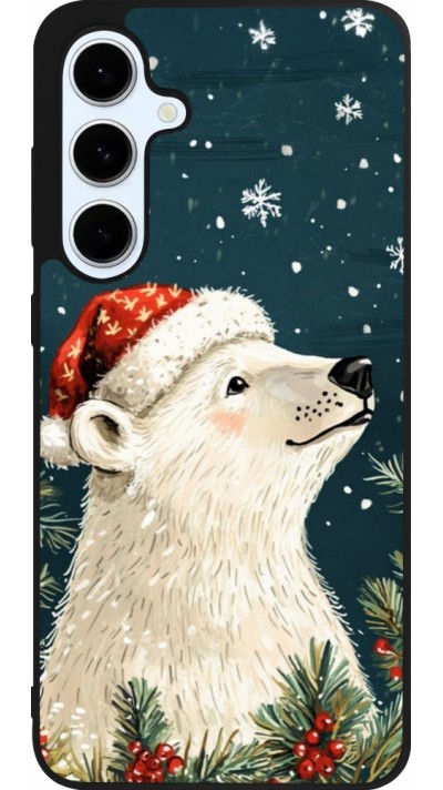 Samsung Galaxy S24 FE Case Hülle - Silikon schwarz Christmas 25 Bear