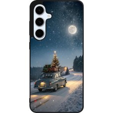 Samsung Galaxy S24 FE Case Hülle - Silikon schwarz Christmas 25 Car with Tree Xmas