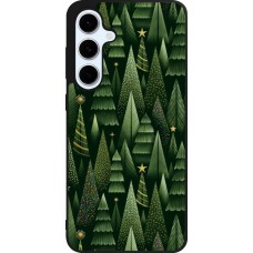 Samsung Galaxy S24 FE Case Hülle - Silikon schwarz Christmas 25 Pattern Xmas Tree
