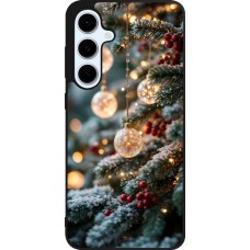 Samsung Galaxy S24 FE Case Hülle - Silikon schwarz Christmas 25 Xmas Decorated Tree