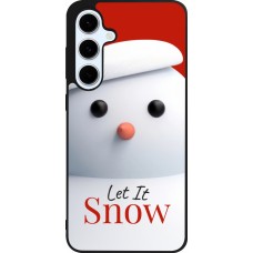 Samsung Galaxy S24 FE Case Hülle - Silikon schwarz Christmas 25 Xmas Snowman