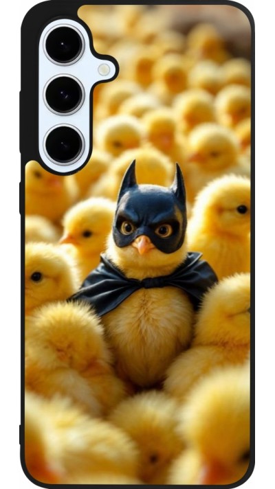 Samsung Galaxy S24 FE Case Hülle - Silikon schwarz Easter 2026 Chicken Batman