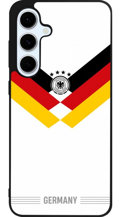 Samsung Galaxy S24 FE Case Hülle - Silikon schwarz Deutschland 2026 personalisierbares Fussballtrikot