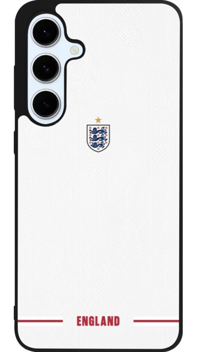 Samsung Galaxy S24 FE Case Hülle - Silikon schwarz England 2026 personalisierbares Fussballtrikot