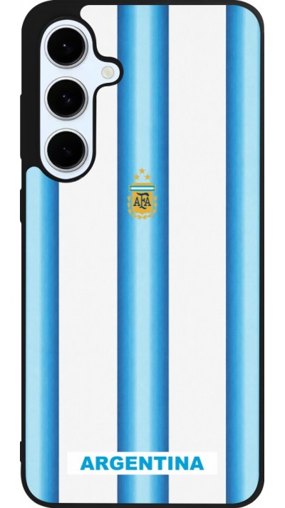 Samsung Galaxy S24 FE Case Hülle - Silikon schwarz Argentinien 2026 personalisierbares Fussballtrikot