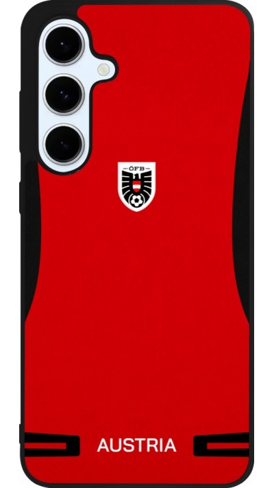 Samsung Galaxy S24 FE Case Hülle - Silikon schwarz O?sterreich 2026 personalisierbares Fussballtrikot