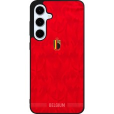 Samsung Galaxy S24 FE Case Hülle - Silikon schwarz Belgien 2026 personalisierbares Fussballtrikot
