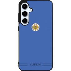 Samsung Galaxy S24 FE Case Hülle - Silikon schwarz Curaçao 2026 personalisierbares Fussballtrikot