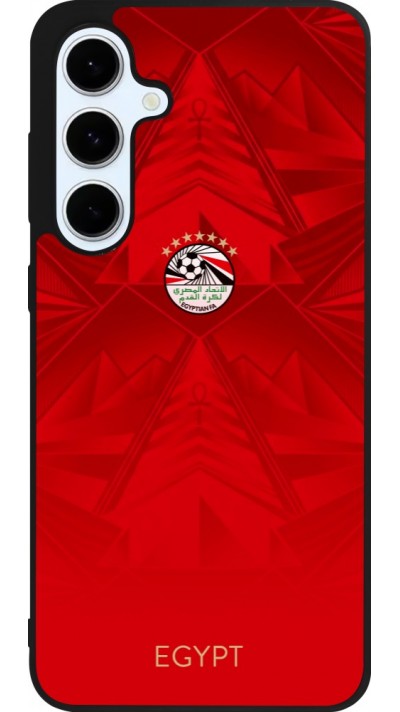 Samsung Galaxy S24 FE Case Hülle - Silikon schwarz Ägypten 2026 personalisierbares Fussballtrikot