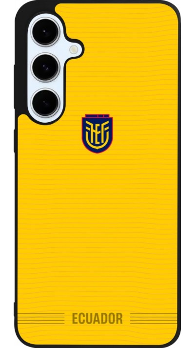 Samsung Galaxy S24 FE Case Hülle - Silikon schwarz Ecuador 2026 personalisierbares Fussballtrikot