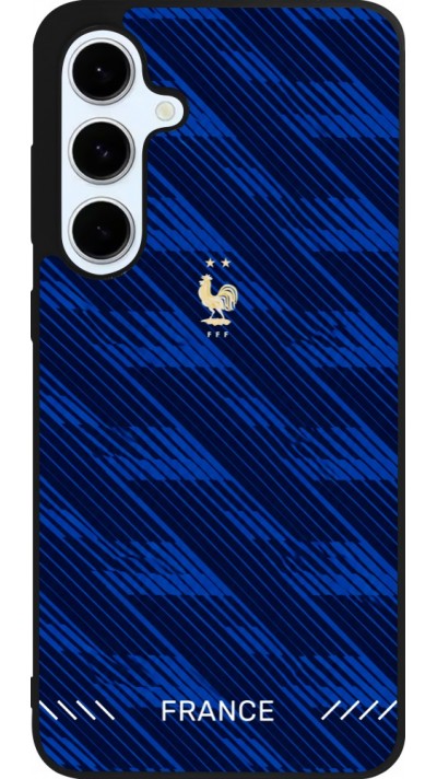Samsung Galaxy S24 FE Case Hülle - Silikon schwarz Frankreich 2026 personalisierbares Fussballtrikot