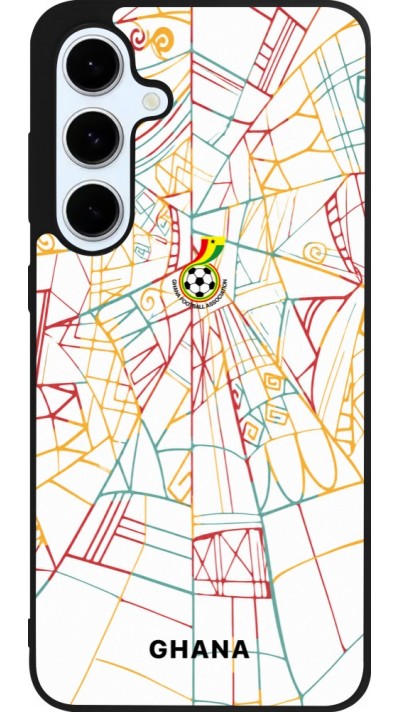 Samsung Galaxy S24 FE Case Hülle - Silikon schwarz Ghana 2026 personalisierbares Fussballtrikot