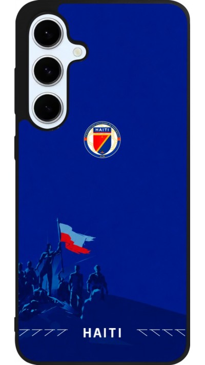 Samsung Galaxy S24 FE Case Hülle - Silikon schwarz Haiti 2026 personalisierbares Fussballtrikot