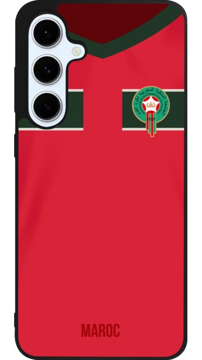 Samsung Galaxy S24 FE Case Hülle - Silikon schwarz Marokko 2022 personalisierbares Fussballtrikot Samsung Galaxy S24 FE Case Hülle - Silikon schwarz Marokko 2022 personalisierbares Fussballtrikot