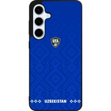 Samsung Galaxy S24 FE Case Hülle - Silikon schwarz Usbekistan 2026 personalisierbares Fussballtrikot