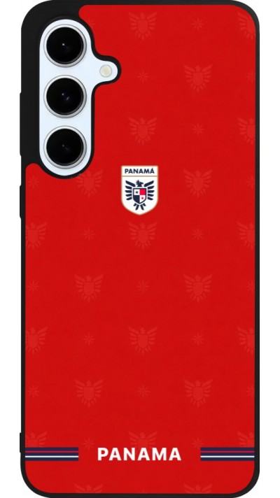 Samsung Galaxy S24 FE Case Hülle - Silikon schwarz Panama 2026 personalisierbares Fussballtrikot