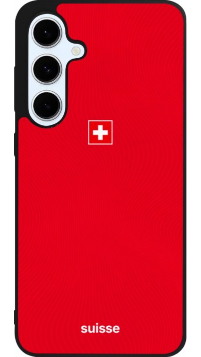 Samsung Galaxy S24 FE Case Hülle - Silikon schwarz Schweiz 2026 personalisierbares Fussballtrikot
