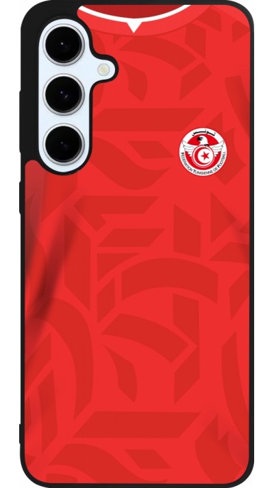 Samsung Galaxy S24 FE Case Hülle - Silikon schwarz Tunesien 2022 personalisierbares Fussballtrikot Samsung Galaxy S24 FE Case Hülle - Silikon schwarz Tunesien 2022 personalisierbares Fussballtrikot