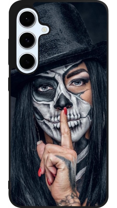 Samsung Galaxy S24 FE Case Hülle - Silikon schwarz Halloween 18 19 Samsung Galaxy S24 FE Case Hülle - Silikon schwarz Halloween 18 19