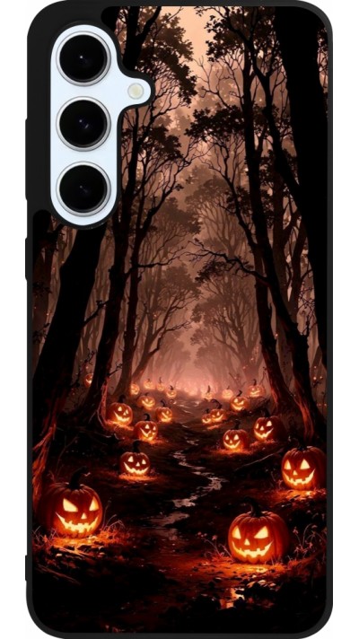 Samsung Galaxy S24 FE Case Hülle - Silikon schwarz Halloween 2025 Road of Terrifying Pumpkins Samsung Galaxy S24 FE Case Hülle - Silikon schwarz Halloween 2025 Road of Terrifying Pumpkins