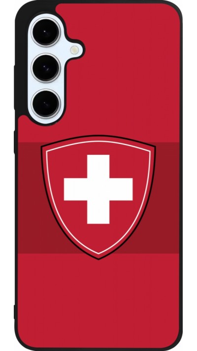 Samsung Galaxy S24 FE Case Hülle - Silikon schwarz Hockey World Championship Ecusson Suisse