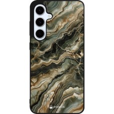 Samsung Galaxy S24 FE Case Hülle - Silikon schwarz Oliv Marmor