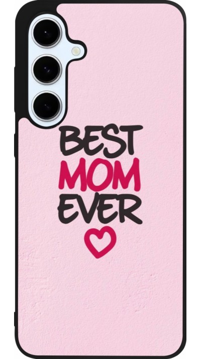 Samsung Galaxy S24 FE Case Hülle - Silikon schwarz Mom 2023 best Mom ever pink Samsung Galaxy S24 FE Case Hülle - Silikon schwarz Mom 2023 best Mom ever pink