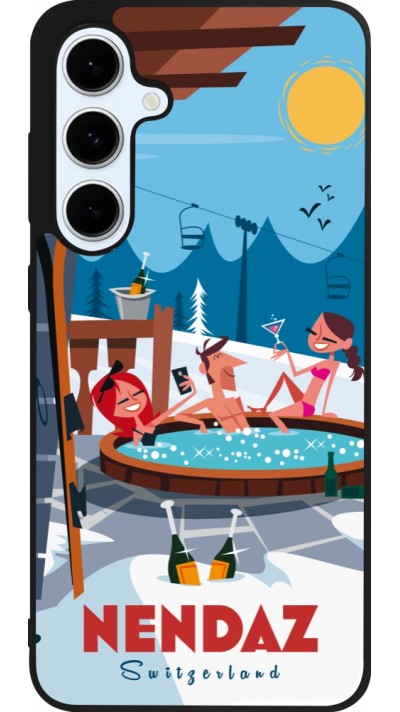 Samsung Galaxy S24 FE Case Hülle - Silikon schwarz Nendaz Mountain Jacuzzi Samsung Galaxy S24 FE Case Hülle - Silikon schwarz Nendaz Mountain Jacuzzi